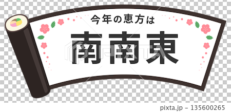 節分繪方卷框，上面寫著「東南」字樣 135600265