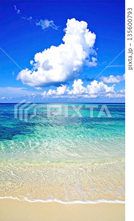 《AI画像》真夏のビーチイメージ 《AI画像》真夏のビーチイメージ 135600793