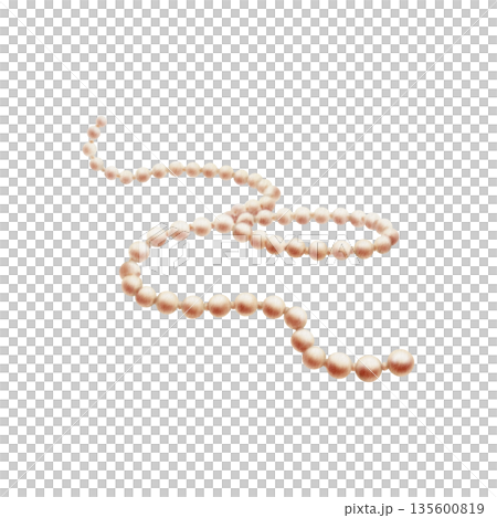 Golden pearl beads scattered on a surface as a symbol of feminine grace,elegance,luxury.Watercolor illustration with sheen,delicate light,for fashion branding, wedding themes,upscale design projects 135600819