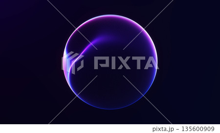 Abstract blue and purple glowing energy sphere with smooth gradient plasma flow, futuristic digital light orb on dark background, minimal cosmic style. Abstract blue and purple glowing energy sphere with smooth gradient plasma flow, futuristic digital light orb on dark background, minimal cosmic style. 135600909