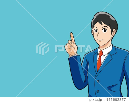 男性、人間、男、人物、腕、手、ベクトル、ビジネス、イラスト、漫画、ビジネスマン 135602877