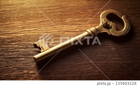 key on wooden background key on wooden background 135603228