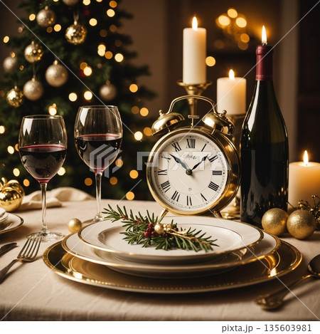 table setting for dinner 135603981