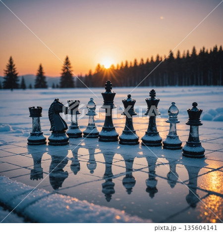 composite image of snow falling 135604141