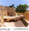 Restored Fortification Walls and Ditch Gardens in Valletta, Malta 135604312