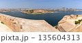 Panoramic view of Manoel Island and Sliema from Valletta, Malta 135604313