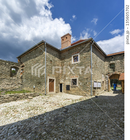 Markusovce manor house ruins courtyard in Slovakia Markusovce manor house ruins courtyard in Slovakia 135605702