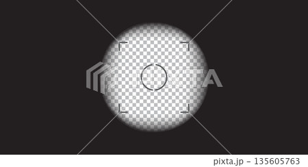 Video camera, binocular and camera roll viewfinder overlay. Camera and binocular frame vector template. Black lines on transparent background.  135605763
