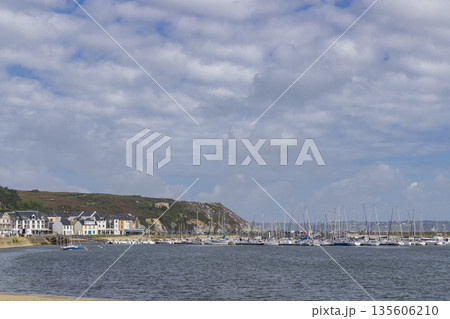 Camaret sur Mer harbor with yachts mooring along Quai Kleber 135606210