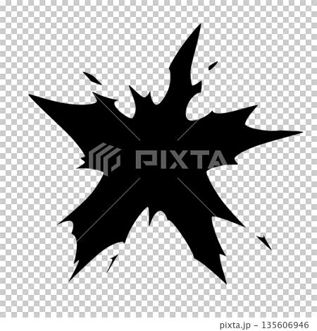 星形爆炸衝擊輪廓材料 星形爆炸衝擊輪廓材料 135606946