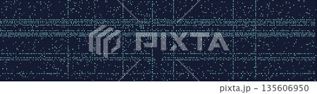 Futuristic digital grid with data points and lines Futuristic digital grid with data points and lines 135606950