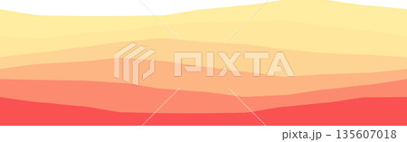 Abstract wave pattern in vibrant gradient hues for modern design 135607018