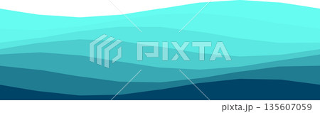 Abstract ocean wave design for creative backgrounds 135607059