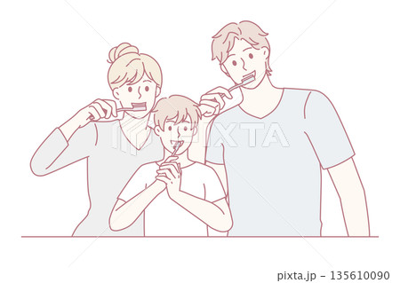 Dental hygiene and cleaning concept Dental hygiene and cleaning concept 135610090