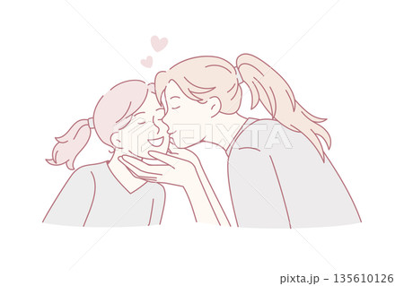 Happy motherhood and childhood concept. Happy motherhood and childhood concept. 135610126