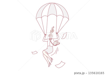Business strategy and evacuation concept 135610165
