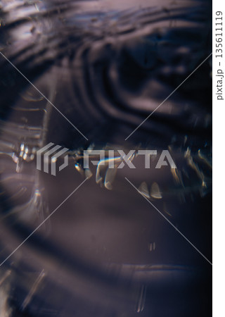 448.Water Droplets And Ripples On Reflective Surface 448.Water Droplets And Ripples On Reflective Surface 135611119