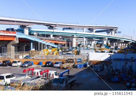 千葉県市川市妙典首都高速湾岸線2026年1月 千葉県市川市妙典首都高速湾岸線2026年1月 135611543