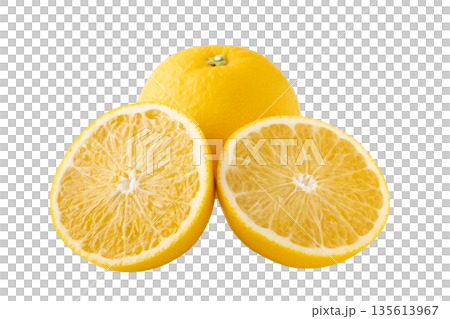 透明背景(png)にはっさく(八朔) 透明背景(png)にはっさく(八朔) 135613967