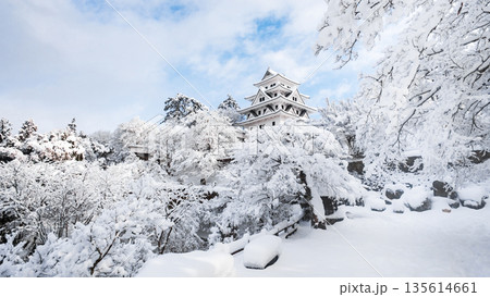 雪の郡上八幡城 雪の郡上八幡城 135614661