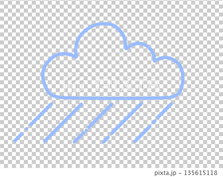 Simple rain icon (blue) 135615118