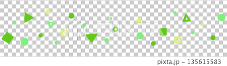 Green cute pattern line decoration Green cute pattern line decoration 135615583