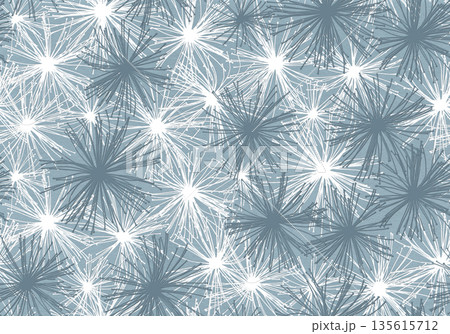 ウドのドライフラワーで描いた、シームレスなナチュラルパターン 135615712