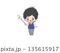 指さし棒を使って説明する男子学生 135615917