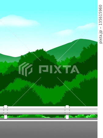 山道の風景 135615960