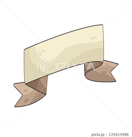 illustration of paper banner 135615996