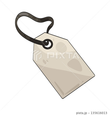 illustration of paper tag illustration of paper tag 135616013