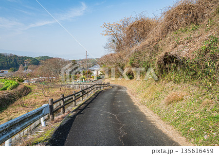 冬の明日香村風景　奈良県 135616459