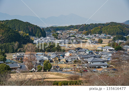 冬の明日香村風景 奈良県 冬の明日香村風景 奈良県 135616477