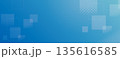 抽象的な幾何学模様の正方形の背景ベクター 青 135616585