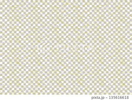 和柄シームレスパターン［波］ 135616618