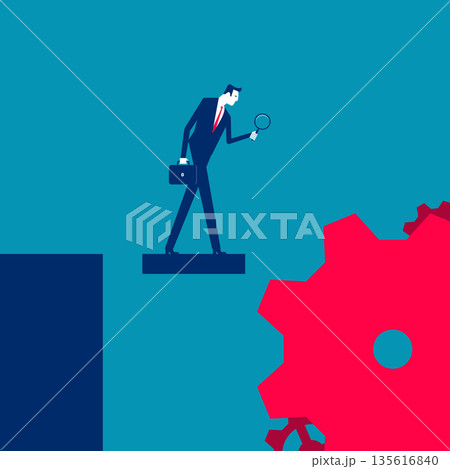 Risk management. Represents a gap or obstacle to be overcome. 135616840