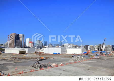 再開発が始まった築地市場跡地　中央区 135617005