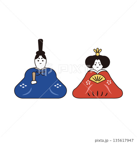 雛人形 お内裏様 お雛様 雛人形 お内裏様 お雛様 135617947