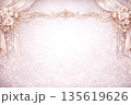 ローズゴールド装飾のブライダルフレーム 135619626