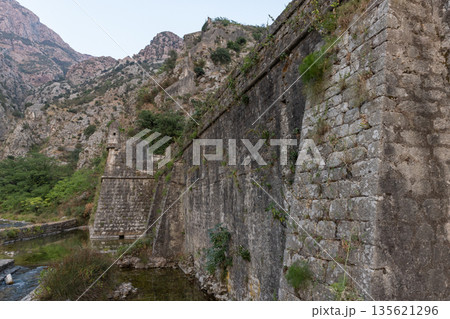 The Riva Bastion is one of the older fortification structures in Kotor, Montenegro 135621296