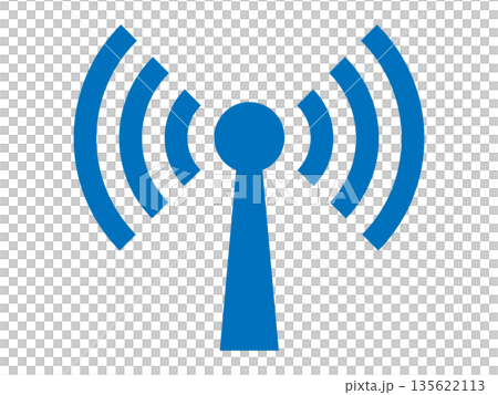電波マーク(通信アイコン) 電波マーク(通信アイコン) 135622113