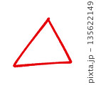 ペンで書いた三角 135622149