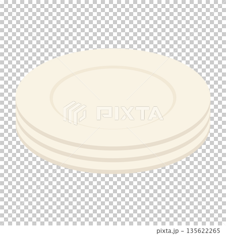 重ねたお皿のアイコン 135622265