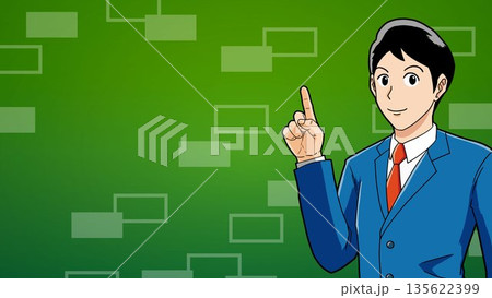 男性、人間、男、人物、腕、手、ベクトル、ビジネス、イラスト、漫画、ビジネスマン、人 135622399