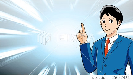 男性、人間、男、人物、腕、手、ベクトル、ビジネス、イラスト、漫画、ビジネスマン、人 135622426