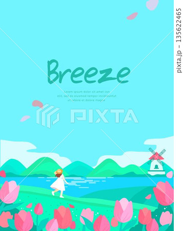 Bright Spring Flower Background 135622465