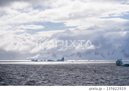 Icebergs near Graham passage 135622919
