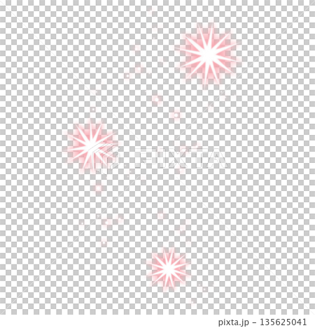 ピンク色の光のエフェクト 135625041
