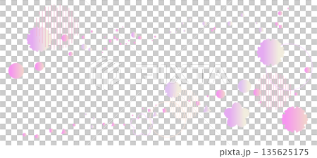 一幅幾何邊框插圖，採用幾何漸變效果，象徵從冬季到春季的過渡。 135625175