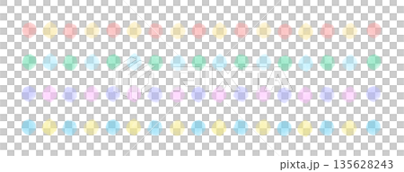 Colorful polka dot line background material set Colorful polka dot line background material set 135628243